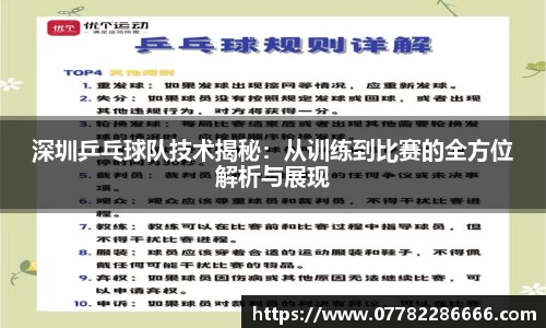 深圳乒乓球队技术揭秘：从训练到比赛的全方位解析与展现